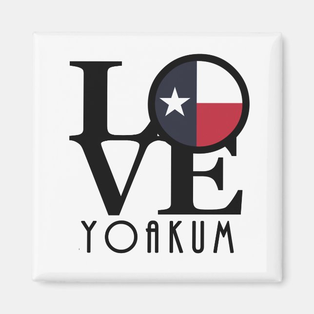 LOVE Yoakum Texas Magnet (Front)
