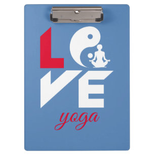 Love yoga clipboard
