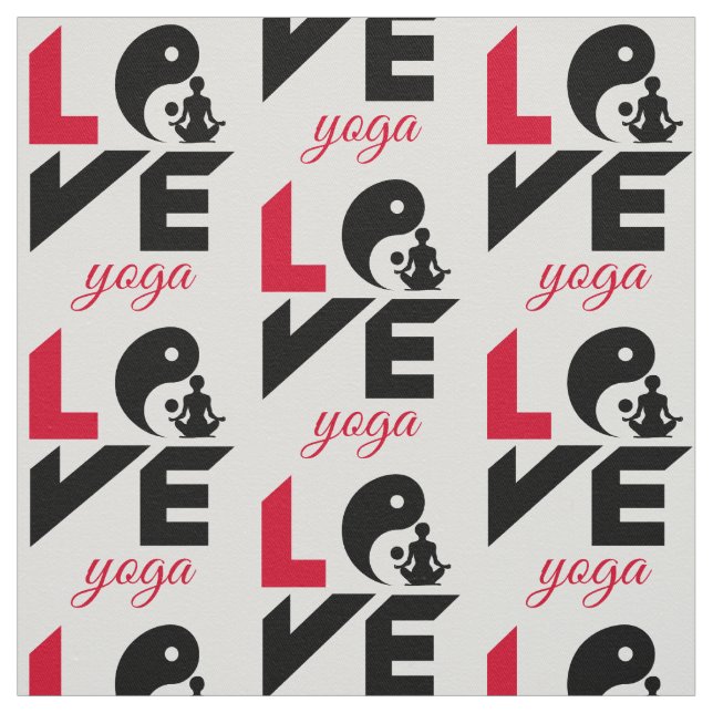 Love yoga fabric (Swatch)