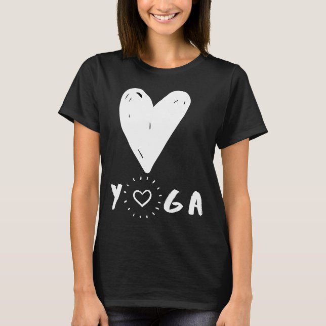 Love Yoga Fitted Scoop T-Shirt (Front)