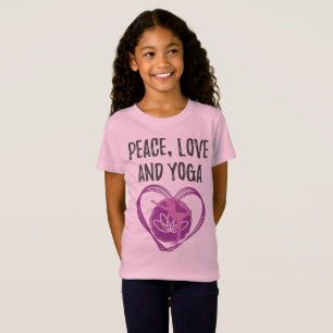 Love Yoga Gift for Yogis Peace, Love and Yoga Gift T-Shirt