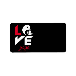 Love yoga label