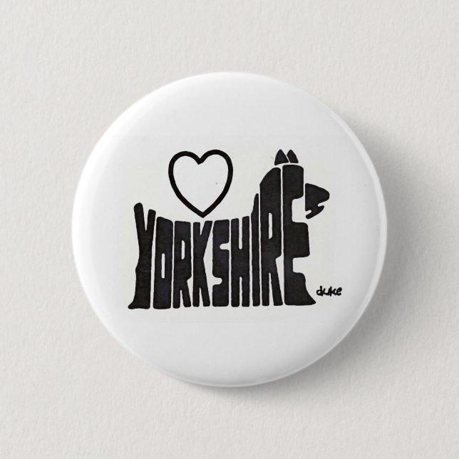 LOVE YORKSHIRE BUTTON (Front)