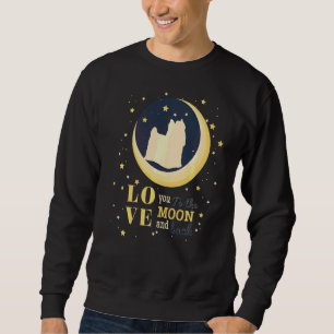 Love Yorkshire Terrier Dog To The Moon Sweatshirt