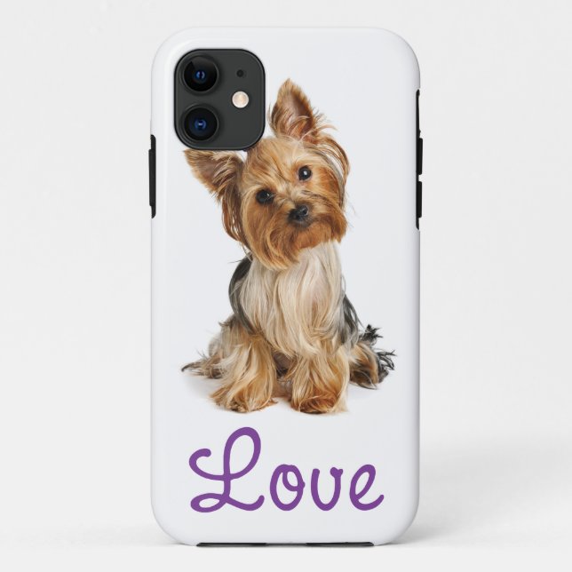 Love Yorkshire Terrier Puppy Dog iPhone 5 Case (Back)