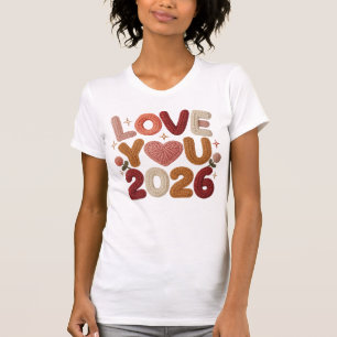Love You 2026 Cozy Knitted Tee