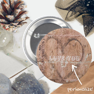 "Love You" 6 Cm Round Badge