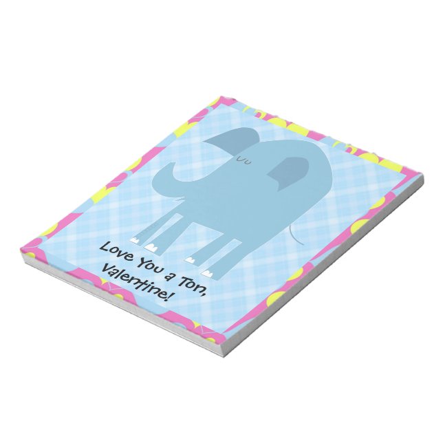 Love you a tonne, Valentine Notepad (Rotated)
