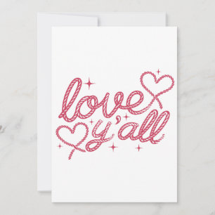 Love You All Sign Holiday Card