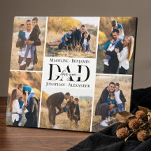 Love You Always Dad Simple Photo Collage Keepsake