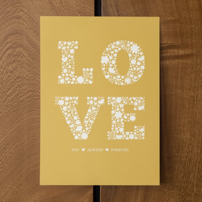 "LOVE You, Always, Forever" Mustard Love Card (Creator Uploaded)
