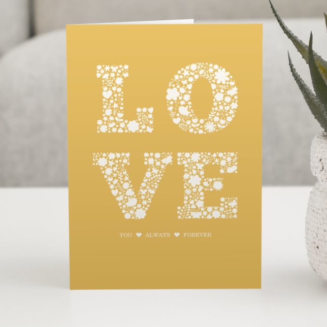 "LOVE You, Always, Forever" Mustard Love Card (Creator Uploaded)