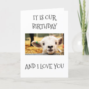 LOVE YOU AND HAPPY "MUTUAL BIRTHDAY" CARD