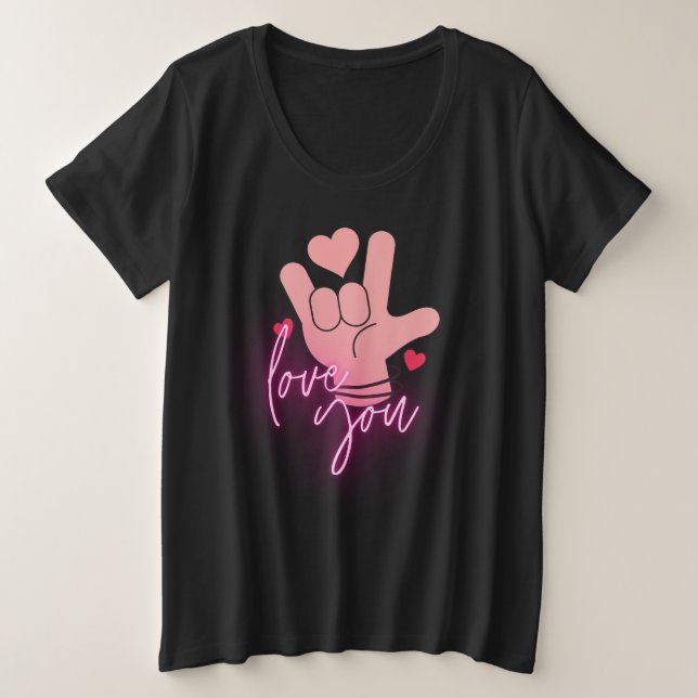 Love you.b plus size T-Shirt (Design Front)