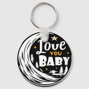 Love you baby key ring