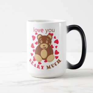 Love you beary much for Valentine's Day Magic Mug