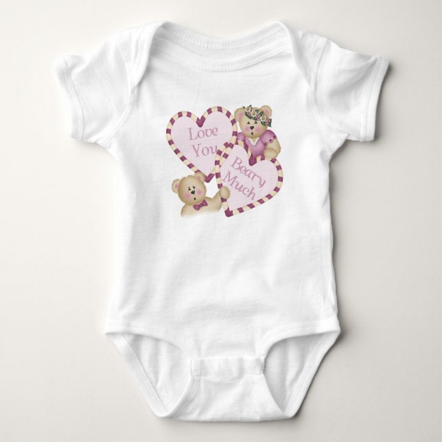Love You Beary Much Infant Creeper (Front)