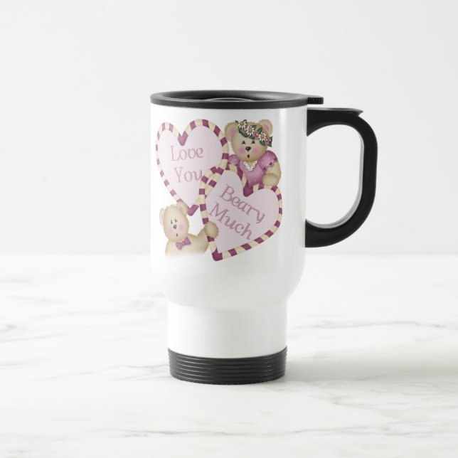 Love You Beary Much Travel Mug (Right)