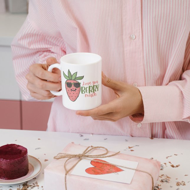 Love You Berry Much Strawberry Mug (Creator Uploaded)