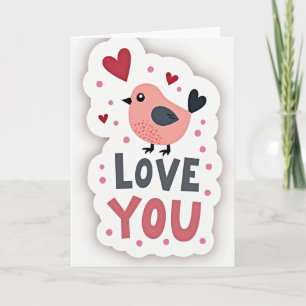 Love You Birdie Card