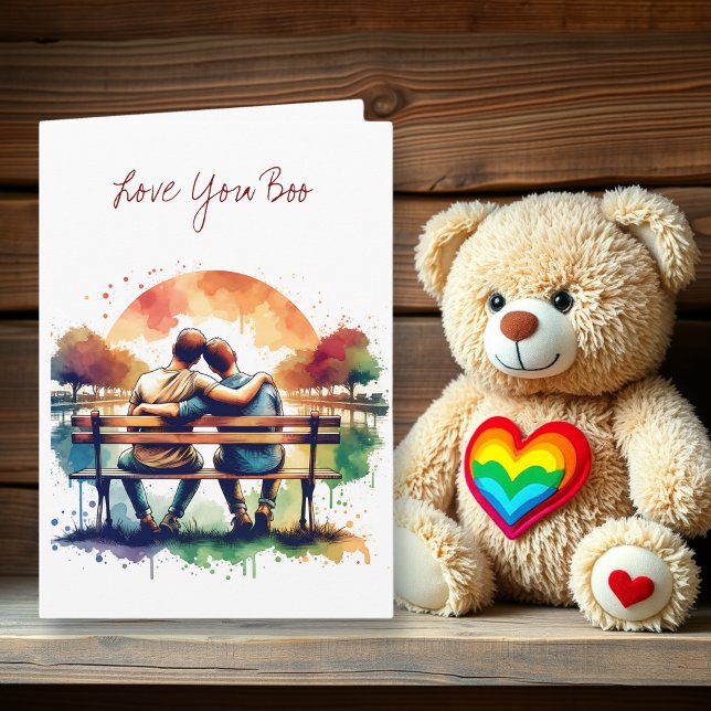 Love You Boo | LGBT Romantic  Card (Creator Uploaded)