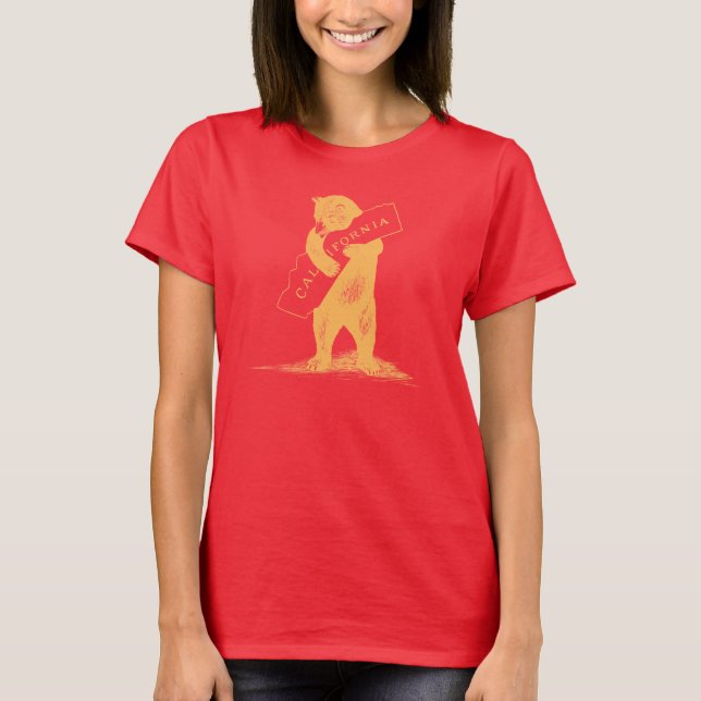 Love You California--Red and Gold T-Shirt (Front)