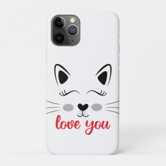 Love you cat Case-Mate iPhone case