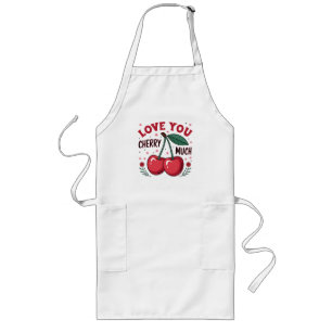Love You Cherry Much Long Apron