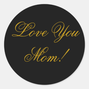LOVE YOU CLASSIC ROUND STICKER