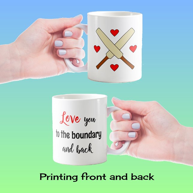 Love you cricket text coffee mug (Creator Uploaded)