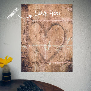 Love You customisable  Poster