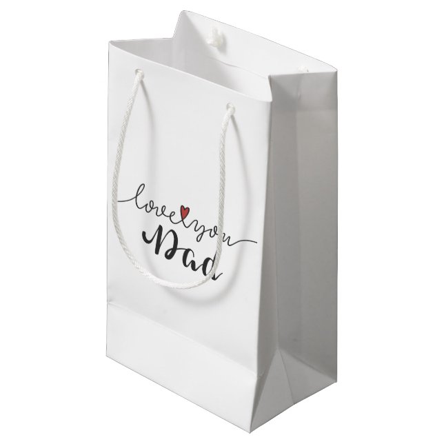 Love You Dad Happy Father's Day | Gift Bag (Front Angled)
