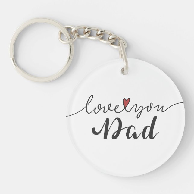 Love You Dad Happy Father's Day | Keychain (Front)