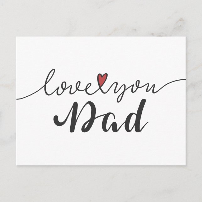 Love You Dad Happy Father's Day | Postcard (Front)