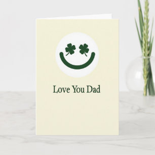 Love You Dad Lucky Clover Card