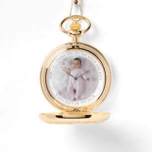 Love You Dad Personalised Photo Fathers Day Pocket Watch
