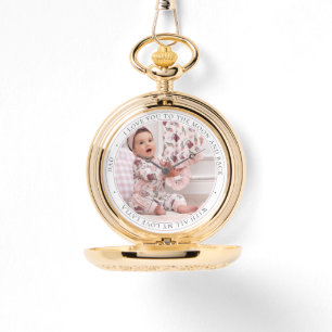 Love You Dad Personalized Photo Fathers Day Pocket Watch