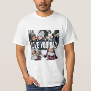 Love You Dad Photo Collage T-Shirt