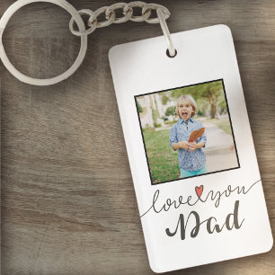 Love You Dad Photo Father's Day   Keychain