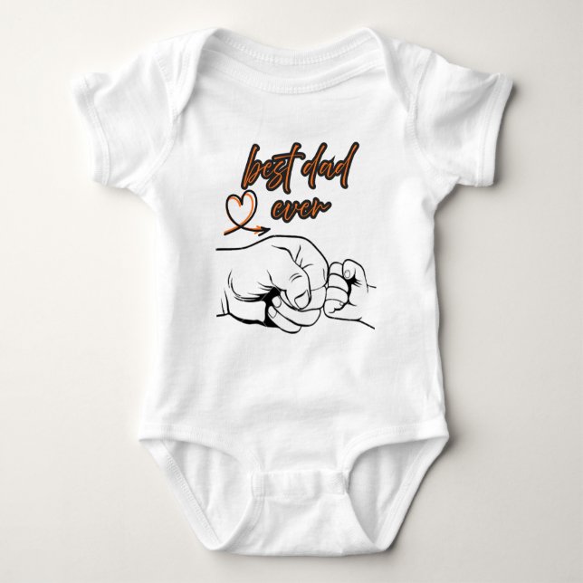 Love You Dad” T-Shirt – Father’s Day, Birthday & E Baby Bodysuit (Front)