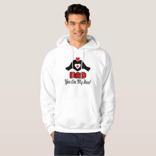 ❤↷Love You Dad, You are My Hero Classic Basic Hoodie