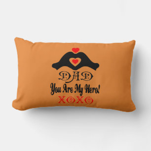 ❤↷Love You Dad, You are My Hero Fabulous Lumbar Cushion