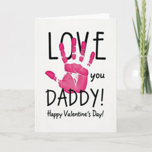 Love You Daddy Valentines Day Card