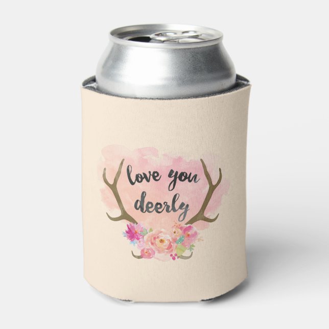 Love You Deerly Can Cooler (Can Front)