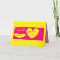 Love you double message pink yellow bow type