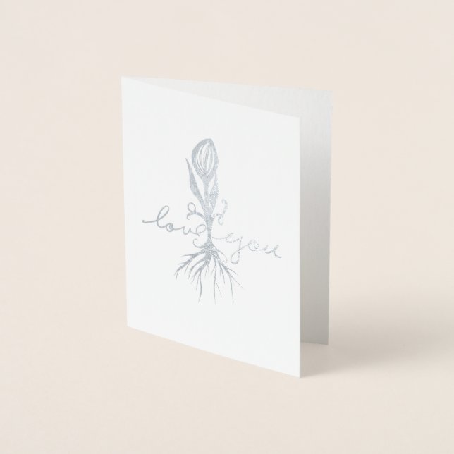 Love you foil card (Front)