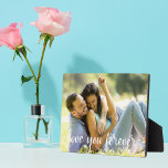 Love You Forever Anniversary Date Romantic Photo Plaque<br><div class="desc">Love You Forever written in cursive white script overlay on your romantic couple photo plaque. Add an engagement picture or wedding photograph beneath your anniversary date on this sweet Valentine's Day gift for your girlfriend or wife.</div>