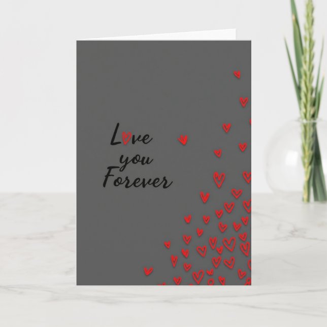Love You Forever Heartfelt Card (Front)