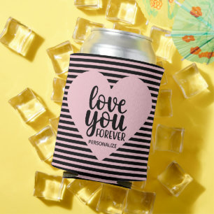 Love You Forever Personalised Can Cooler