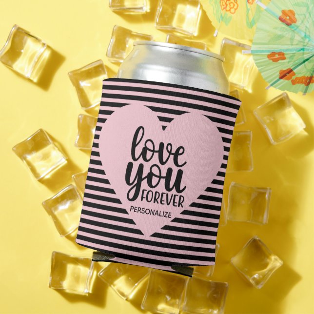 Love You Forever Personalised Can Cooler (In Situ Summer)